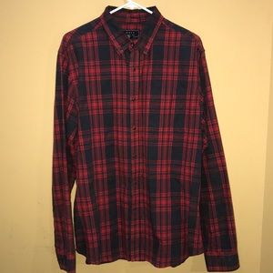 Forever 21 Men’s Flannel (Red/Black)